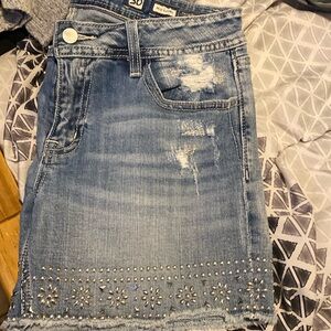 Women’s MissMe denim distressed shorts